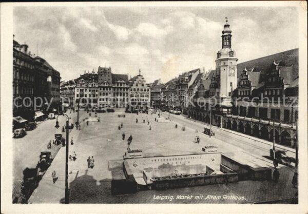 Leipzig Markt mit Altem Rathaus