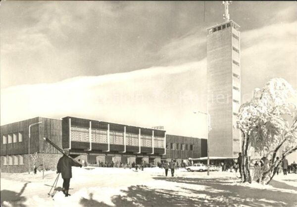 Oberwiesenthal Erzgebirge Fichtelberghaus Kurort Wintersporthaus