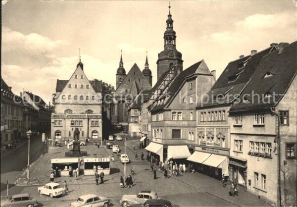 Eisleben Marktplatz Denkmal Rathaus Lutherstadt