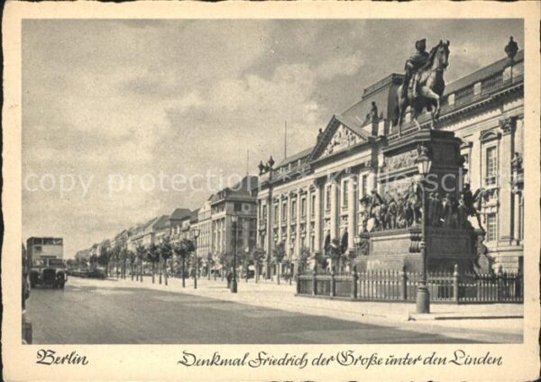 Berlin Denkmal Friedrich der Grosse Unter den