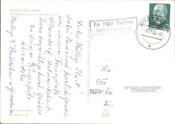 Sitzendorf Thueringen FDGB Erholungsheim Max Kirchner – Bild 2