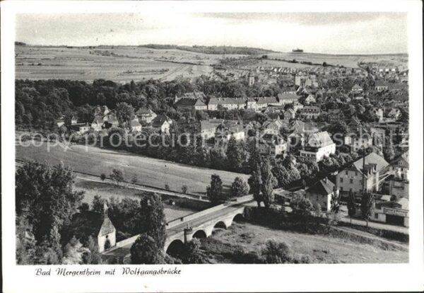 Bad Mergentheim mit Wolfgangsbrücke Fliegeraufnahme