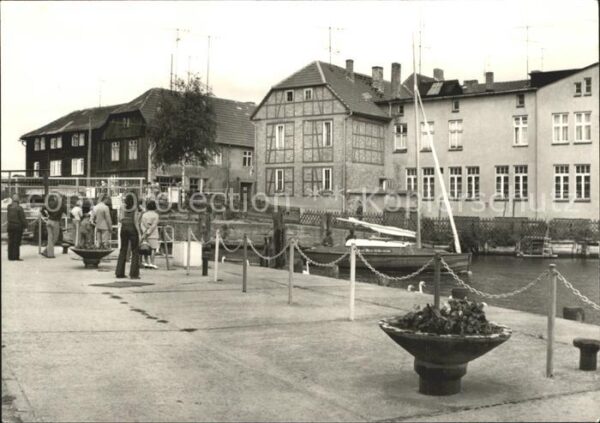 Malchow Anlegestelle der Weissen Flotte