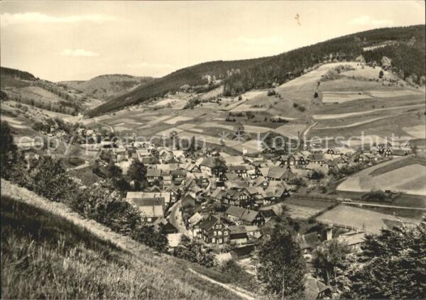 Oberneubrunn Panorama Thüringer Wald