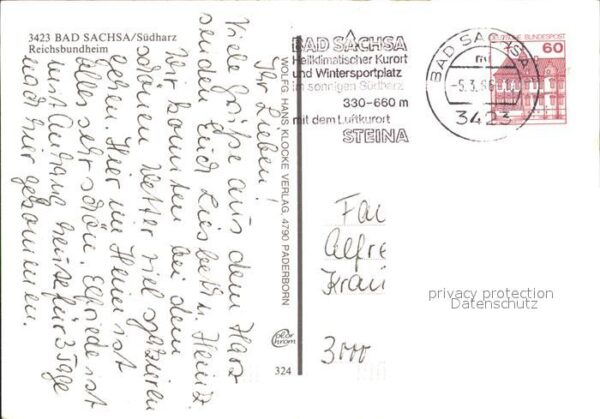 Bad Sachsa Harz Reichsbundheim Rosenhecke – Bild 2