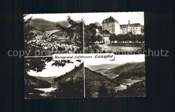 Laasphe Bad Teilansichten Kneipp Luftkurort Panoram
