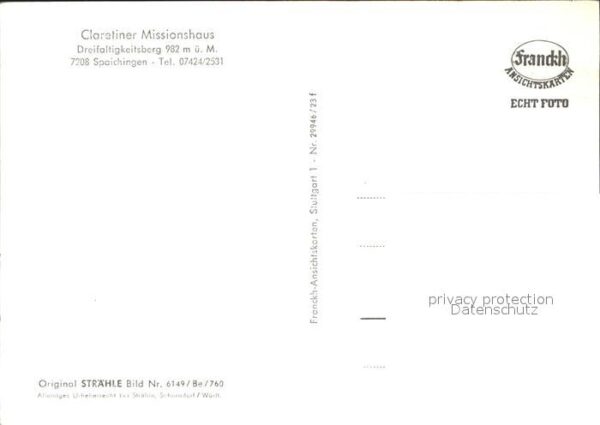 Spaichingen Claretiner Missionshaus Dreifaltigkeits – Bild 2