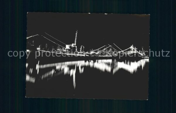 Kiel Hafen Schiffe Illumination
