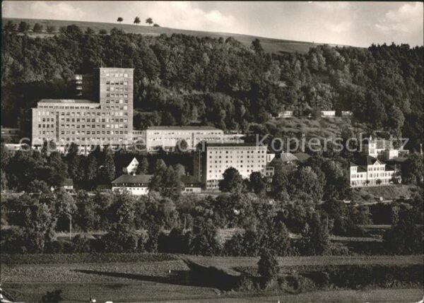 Schwaebisch Hall Krankenhochhaus Badhaus und Schwesternh