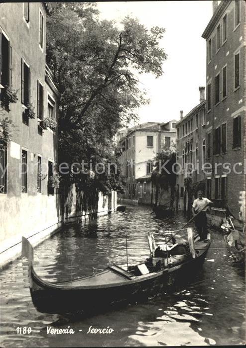 Venezia Venedig Scorcio Gondel