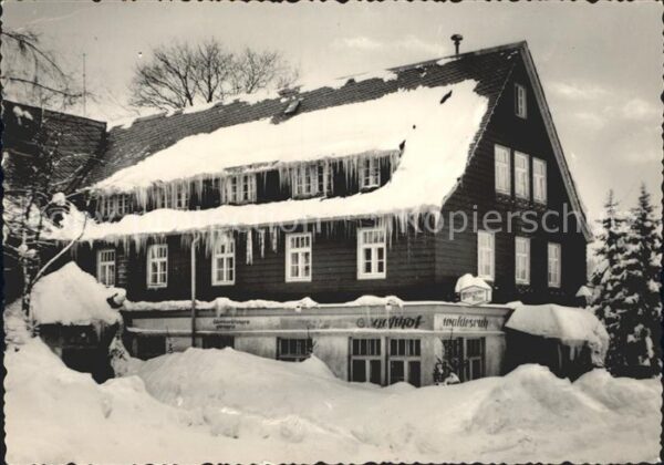Steinbach Johanngeorgenstadt Gaststätte Waldesruh im Winter