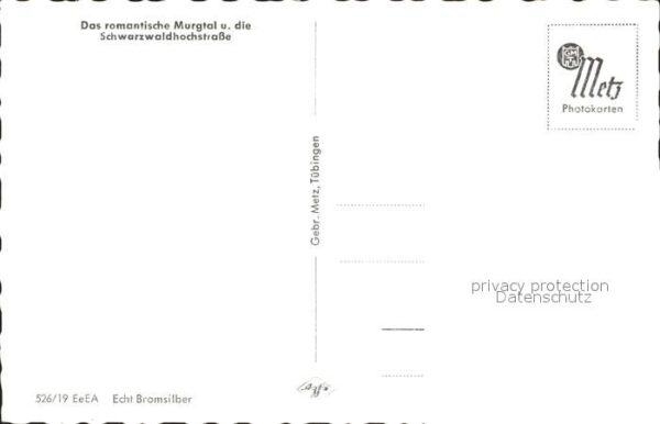 Forbach Baden Karte Schwarzwaldhochstrasse – Bild 2