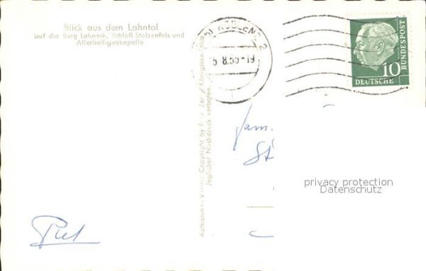 Lahntal Burg Lahneck Allerheiligenkapelle – Bild 2