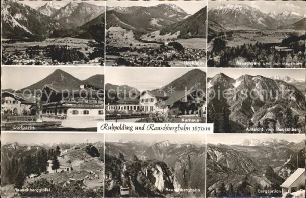 Ruhpolding Kurhaus Bergstation Dorfpartie