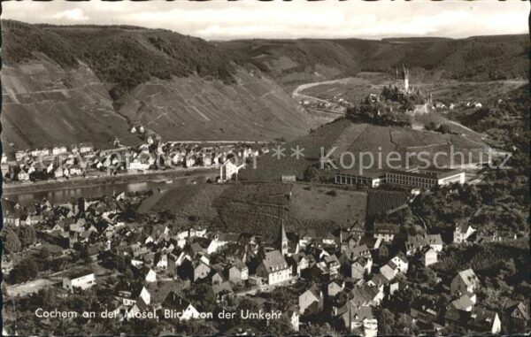 Cochem Mosel Blick von der Umkehr