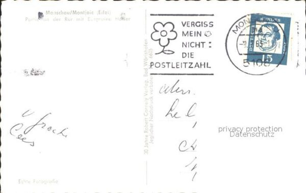 Monschau Partie an der Ruhr mit Burgruine Haller – Bild 2