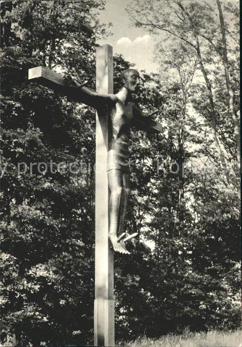 Roxel Kruzifixus in Kupfer an der Autobahnkap