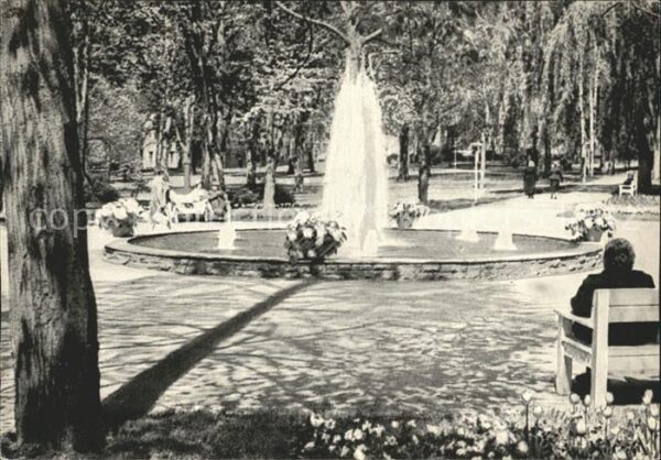 Bad Mergentheim Fontänenbrunnen Eingang Kurpark
