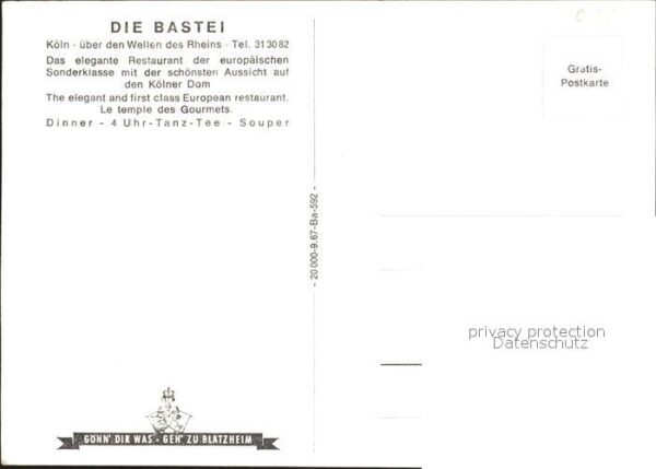 Koeln Rhein Restaurant Die Bastei – Bild 2