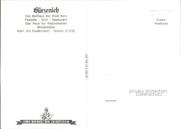 Koeln Rhein Ballhaus Gürzenich – Bild 2