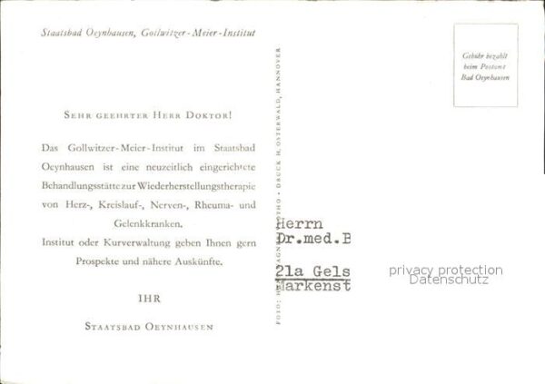 Oeynhausen Bad Staatsbad Gollwitzer Meier Institut – Bild 2