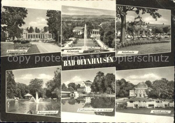 Bad Oeynhausen Kurparkteich Kurhaus Wandelhalle