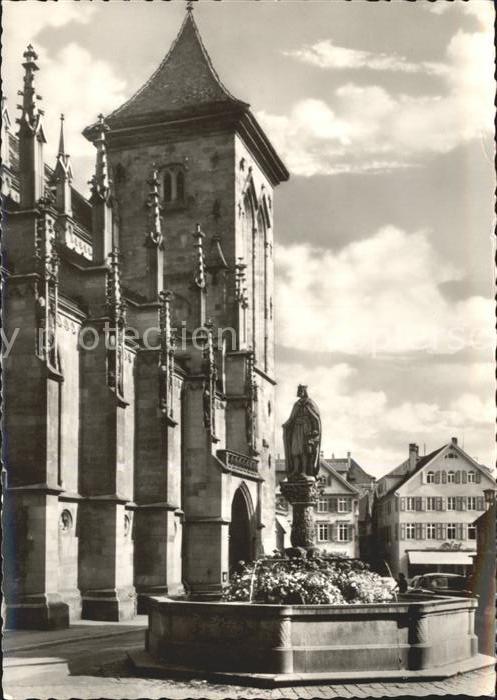 Reutlingen Marienkirche Brunnen Denkmal Friedrich