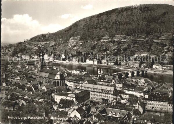 Heidelberg Neckar Heiliggeistkirche Fliegeraufnahme