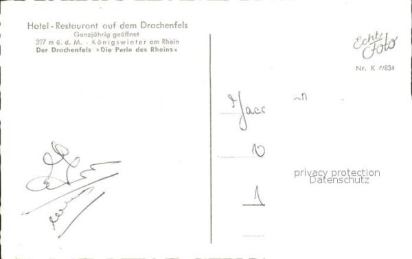 Rhoendorf Wohnhaus Bundeskanzler Adenauer mit Dra – Bild 2