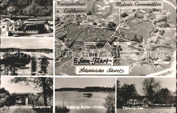 Malente-Gremsmuehlen Dieksee Abfahrt Gr Insel Dieksee Durchf
