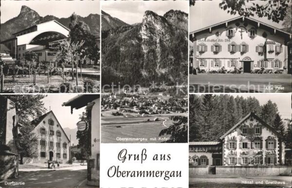Oberammergau Passionstheater Total mit Kofel Alte Po
