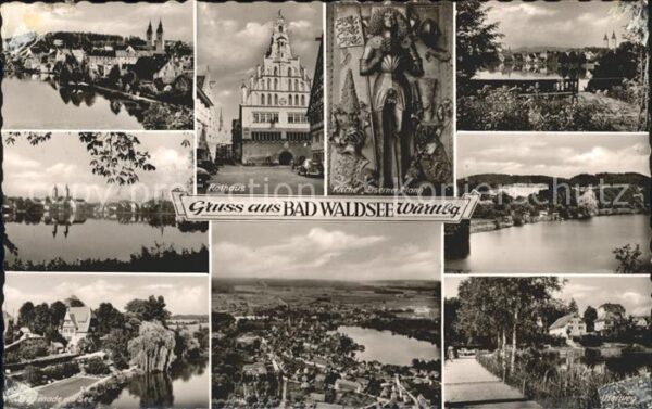 Bad Waldsee Ortsansichten Rathaus Kirche Eiserner M