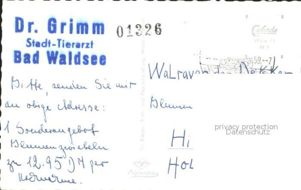 Bad Waldsee Ortsansichten Rathaus Kirche Eiserner M – Bild 2