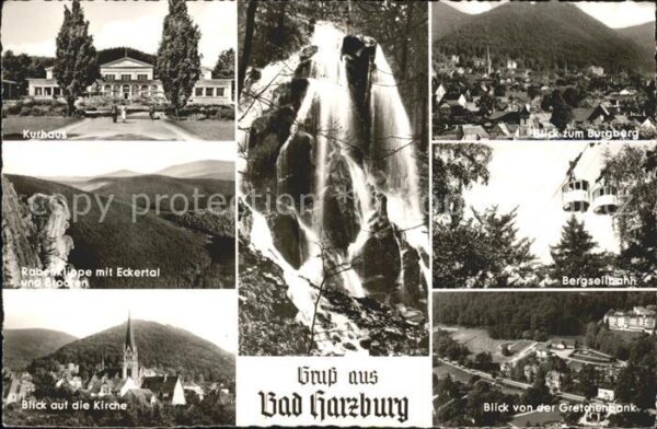 Bad Harzburg Kurhaus Burgberg Rabenklippe Eckertal B