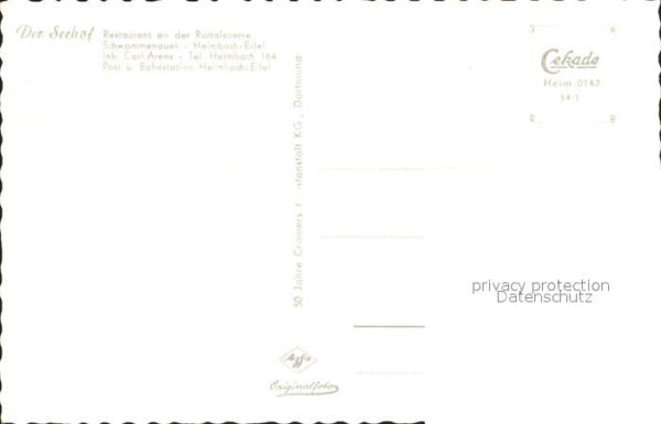 Heimbach Schwammenauel Restaurant an der Rurtalsperre – Bild 2