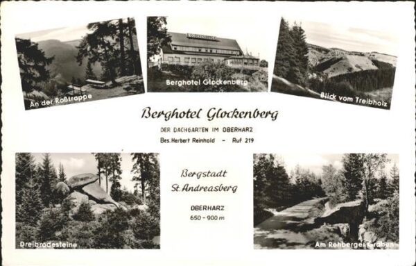 St Andreasberg Harz Rosstrappe Berghotel Glockenberg Blick