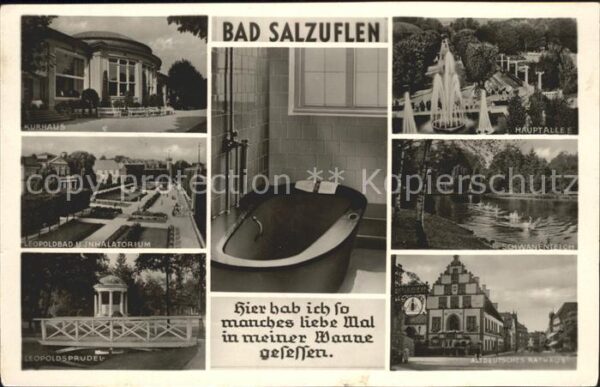 Bad Salzuflen Kurhaus Leopoldsbad Sprudel Hauptallee