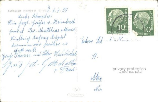 Heimbach Eifel Panorama Kirche Burg – Bild 2