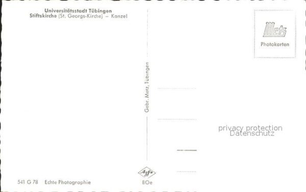 Tuebingen Stiftskirche St Georg Kanzel – Bild 2