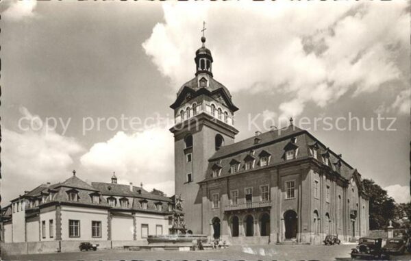 Weilburg Schlosskirche und Neptunbrunnen
