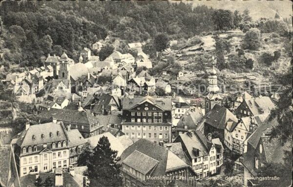 Monschau Blick von der Umgehungsstrasse