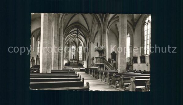 Karlstadt Main St Andreas Kirche Kirchenschiff