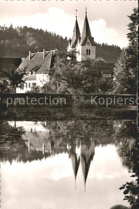 Murrhardt Stadtkirche mit Feuersee