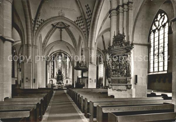 Lemgo Inneres der gotischen Nikolaikirche