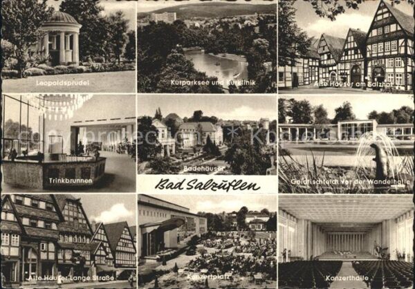 Bad Salzuflen Leopoldsprudel Kurklinik mit See Salzho