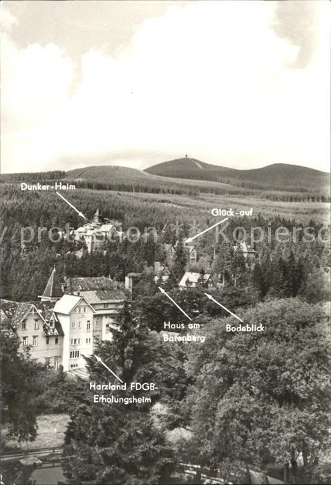 Schierke Harz Dunker Heim Glück auf Bodeblick Harzlan