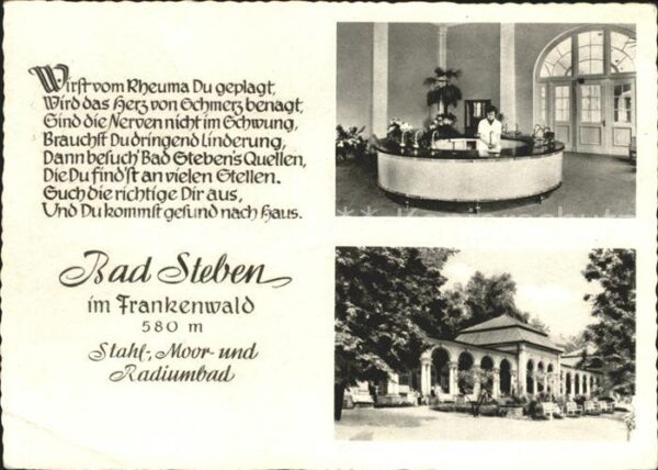 Bad Steben Trinkbrunnen Kurhaus Gedicht