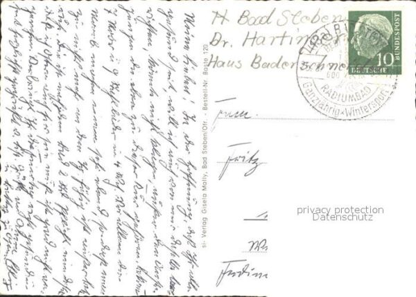 Bad Steben Trinkbrunnen Kurhaus Gedicht – Bild 2