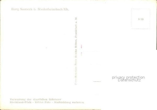 Niederheimbach Bingen Burg Sooneck – Bild 2