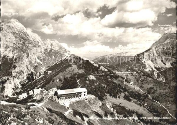 Berchtesgaden Jennerbahn Berggaststätte mit Hohem Bre